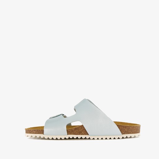 Dames bio slippers lichtblauw