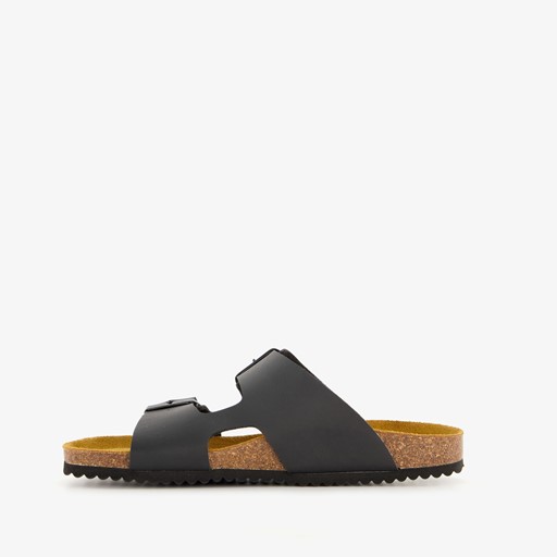 Dames bio slippers zwart