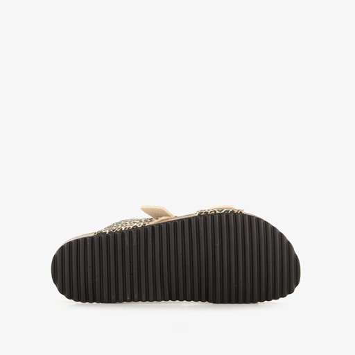Dames bio slippers luipaardprint