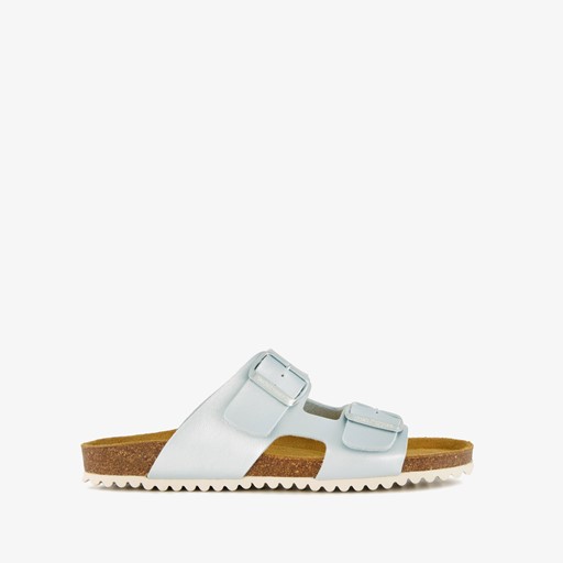 Dames bio slippers lichtblauw
