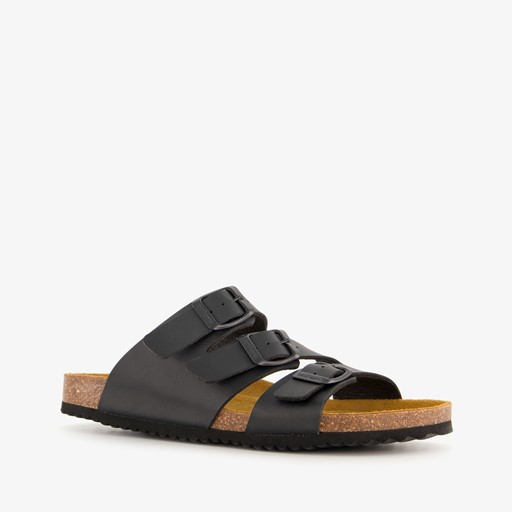 Dames bio slippers zwart