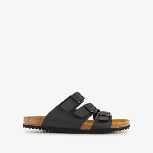 Dames bio slippers zwart