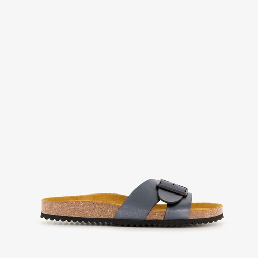 Dames bio slippers antraciet