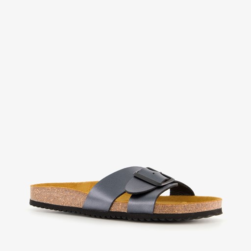 Dames bio slippers antraciet