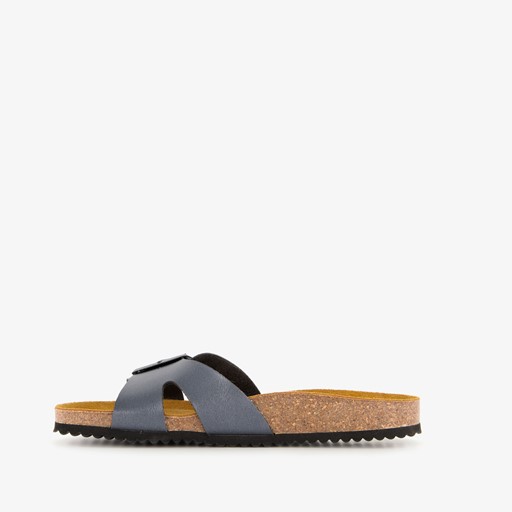 Dames bio slippers antraciet