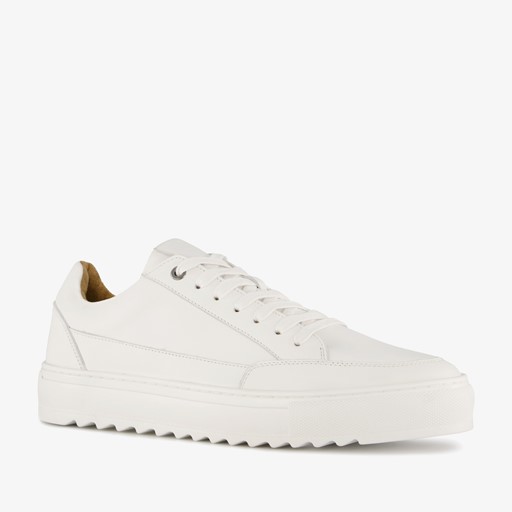 Leren heren sneakers wit