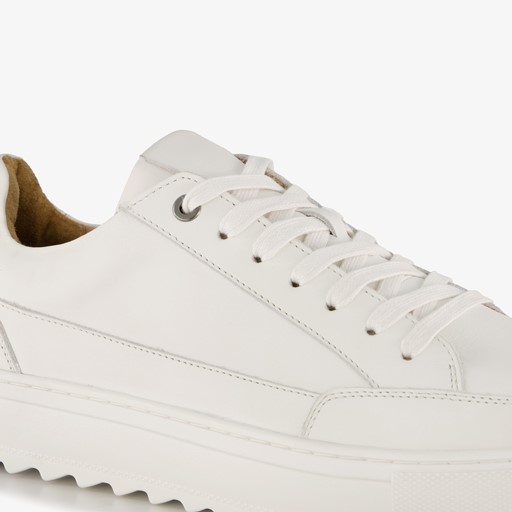 Leren heren sneakers wit