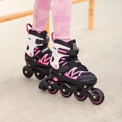 Verstelbare semi-softboot skeelers roze