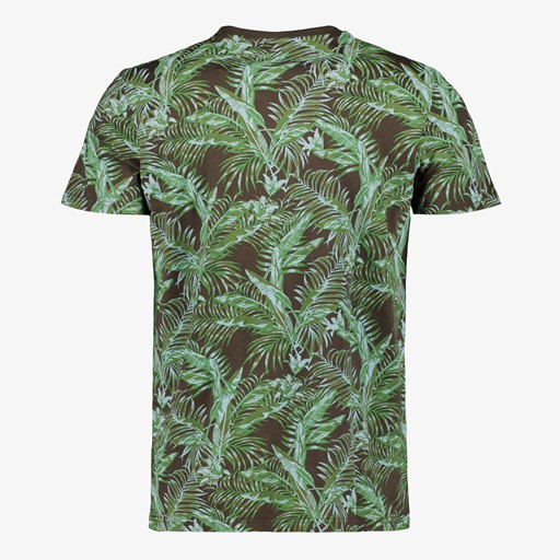 Heren T-shirt met print groen