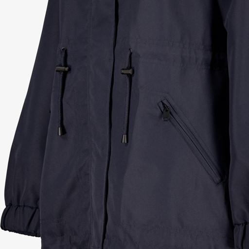 Dames parka jas donkerblauw