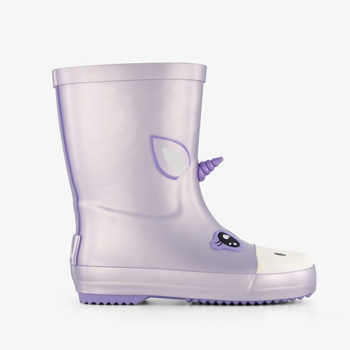 Kinder regenlaarzen unicorn paars