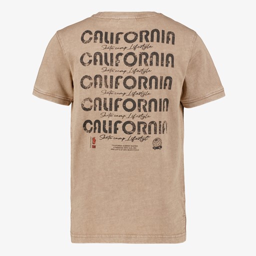Jongens T-shirt met backprint beige