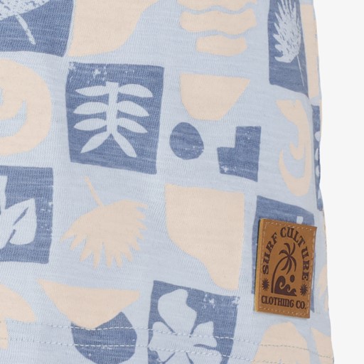 Jongens T-shirt blauw beige