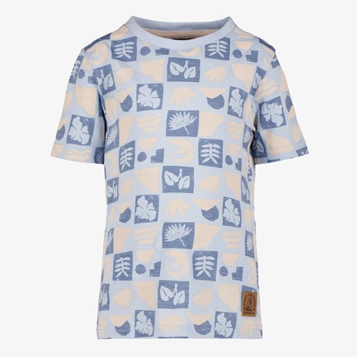 Jongens T-shirt blauw beige