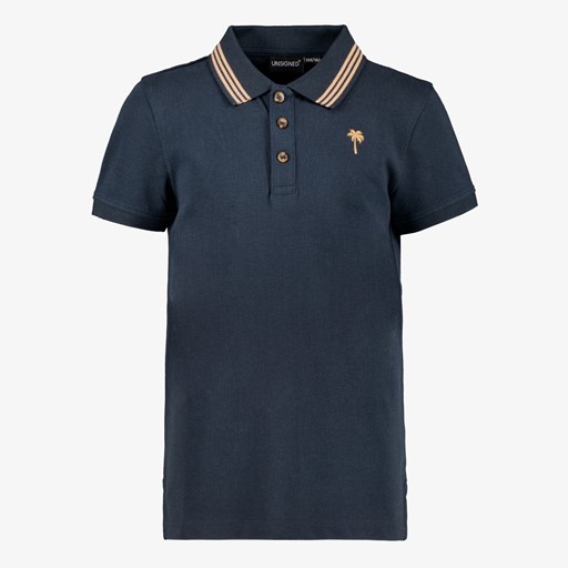 Jongens polo donkerblauw