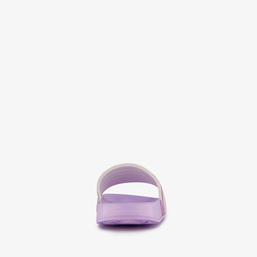 Kinder badslippers lila met glitters