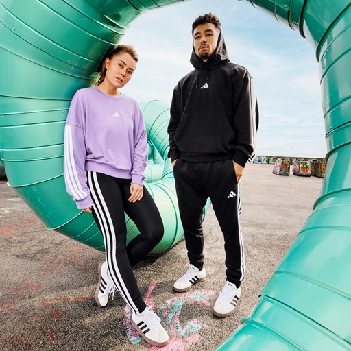 M 3S heren hoodie zwart wit
