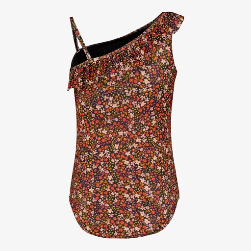 Meisjes badpak met bloemenprint multicolor