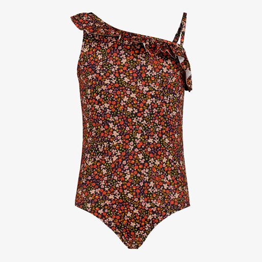 Meisjes badpak met bloemenprint multicolor