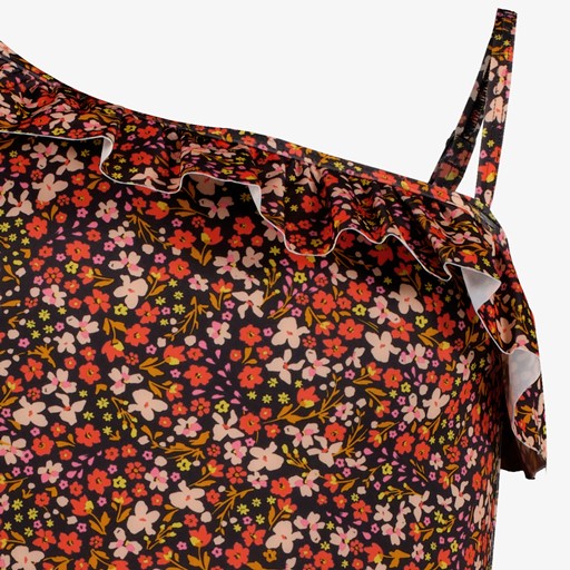Meisjes badpak met bloemenprint multicolor
