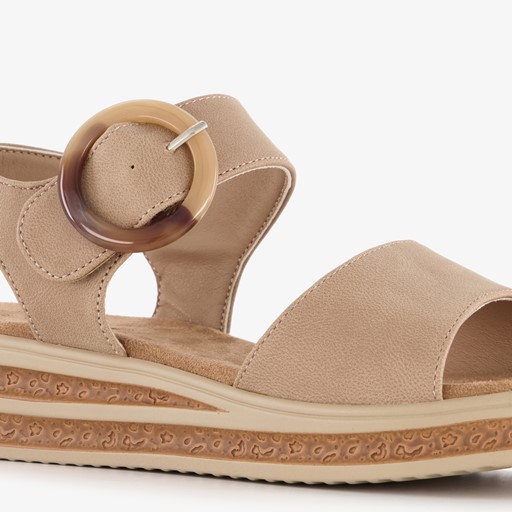 Dames sandalen beige