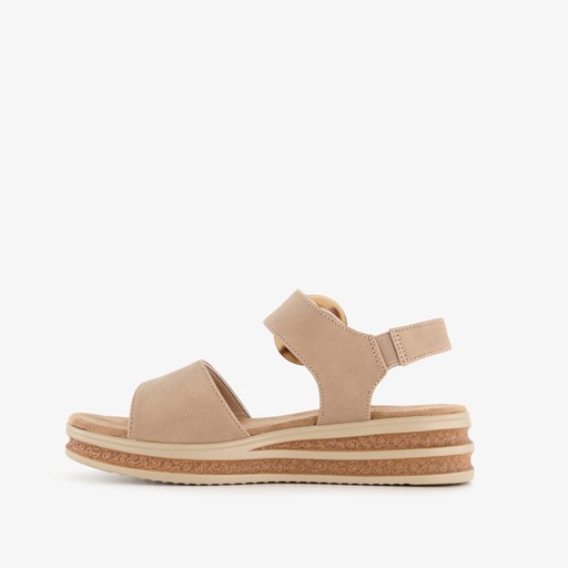 Dames sandalen beige