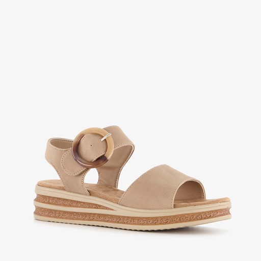 Dames sandalen beige
