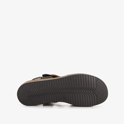 Dames sandalen zwart bruin
