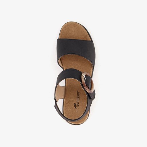 Dames sandalen zwart bruin