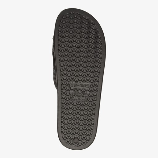 Dames badslippers zwart