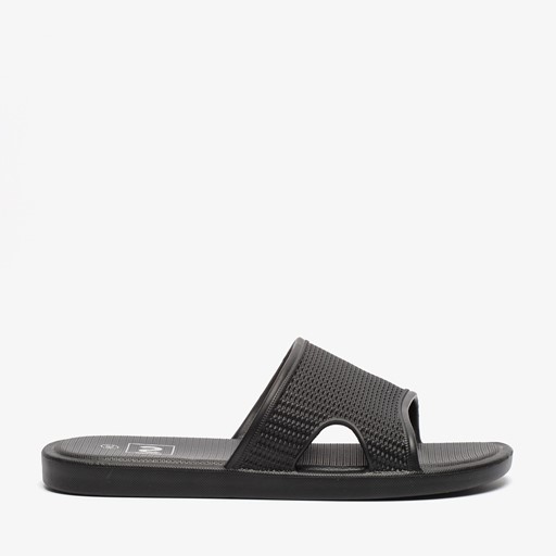 Dames badslippers zwart