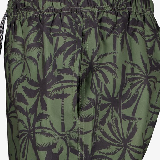 Heren zwemshort met palmbomen groen