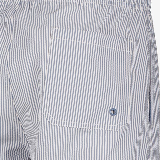 Heren zwemshort wit blauw gestreept