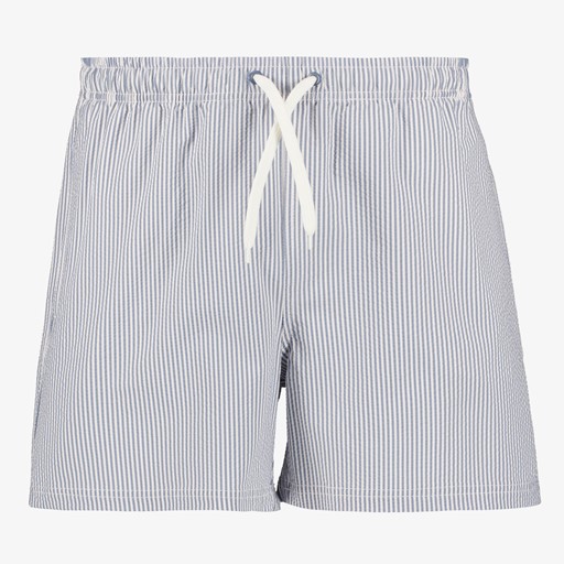 Heren zwemshort wit blauw gestreept