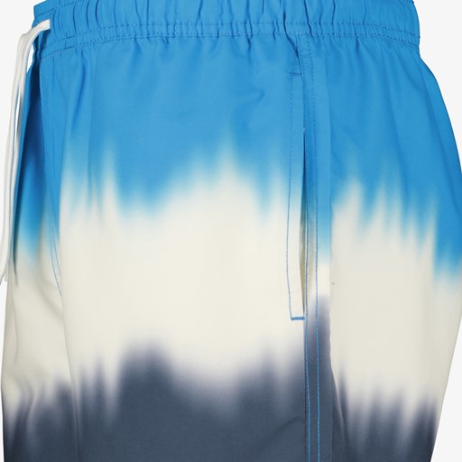 Heren zwemshort met print blauw