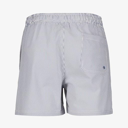 Heren zwemshort wit blauw gestreept