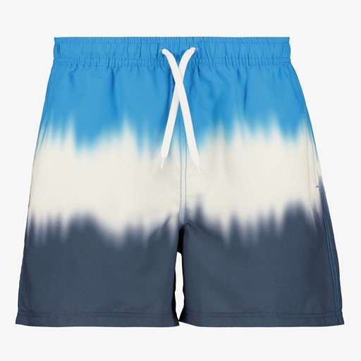 Heren zwemshort met print blauw
