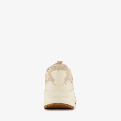 Dames dad sneakers beige