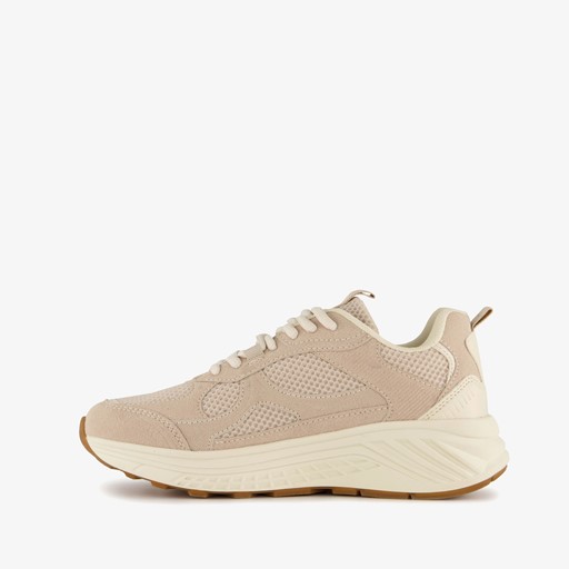 Dames dad sneakers beige