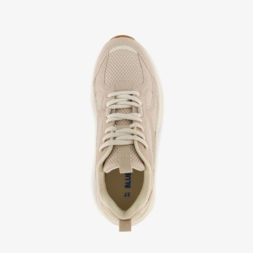 Dames dad sneakers beige