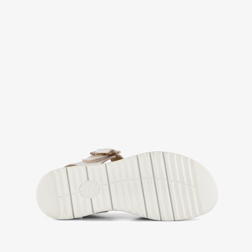 Leren dames sandalen wit