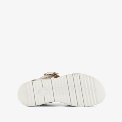 Leren dames sandalen wit