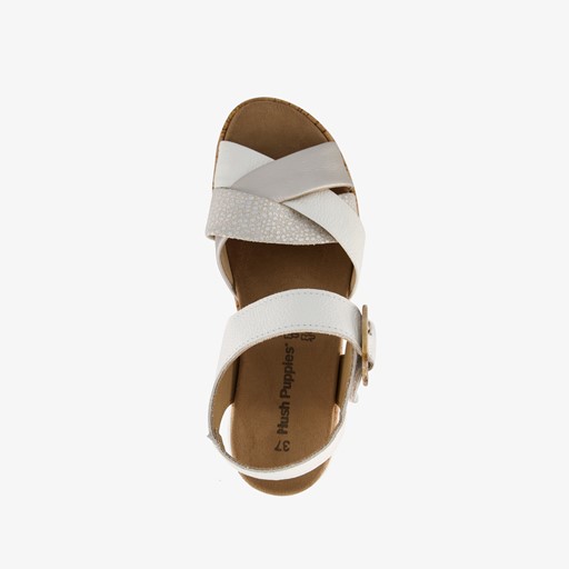 Leren dames sandalen wit