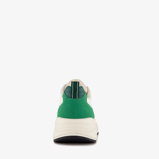 Heren sneakers wit groen