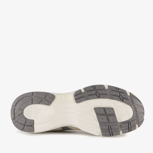 Heren dad sneakers beige grijs