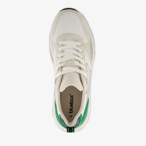 Heren sneakers wit groen