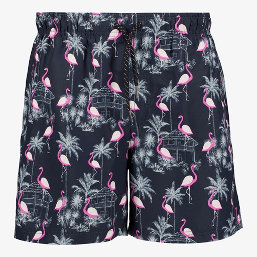 Heren zwemshort flamingo zwart
