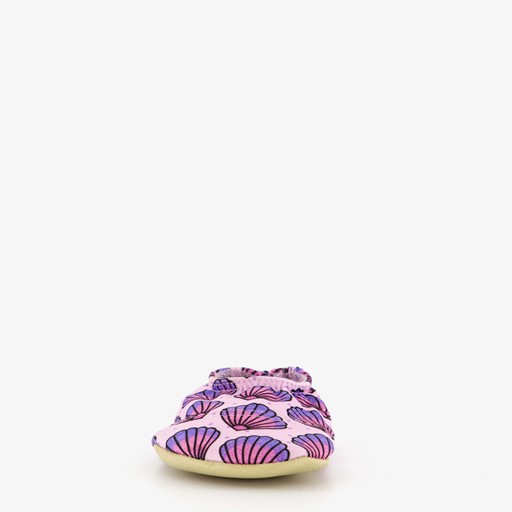 Kinder schoenen paars met schelpen