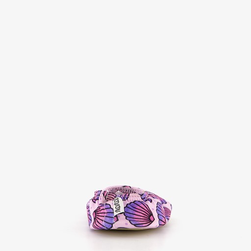 Kinder schoenen paars met schelpen