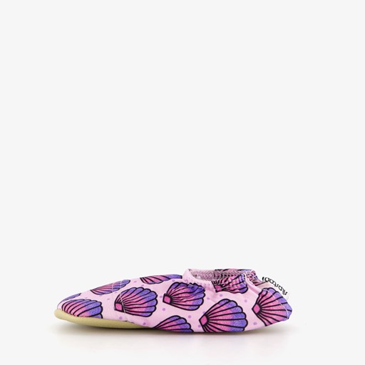 Kinder schoenen paars met schelpen